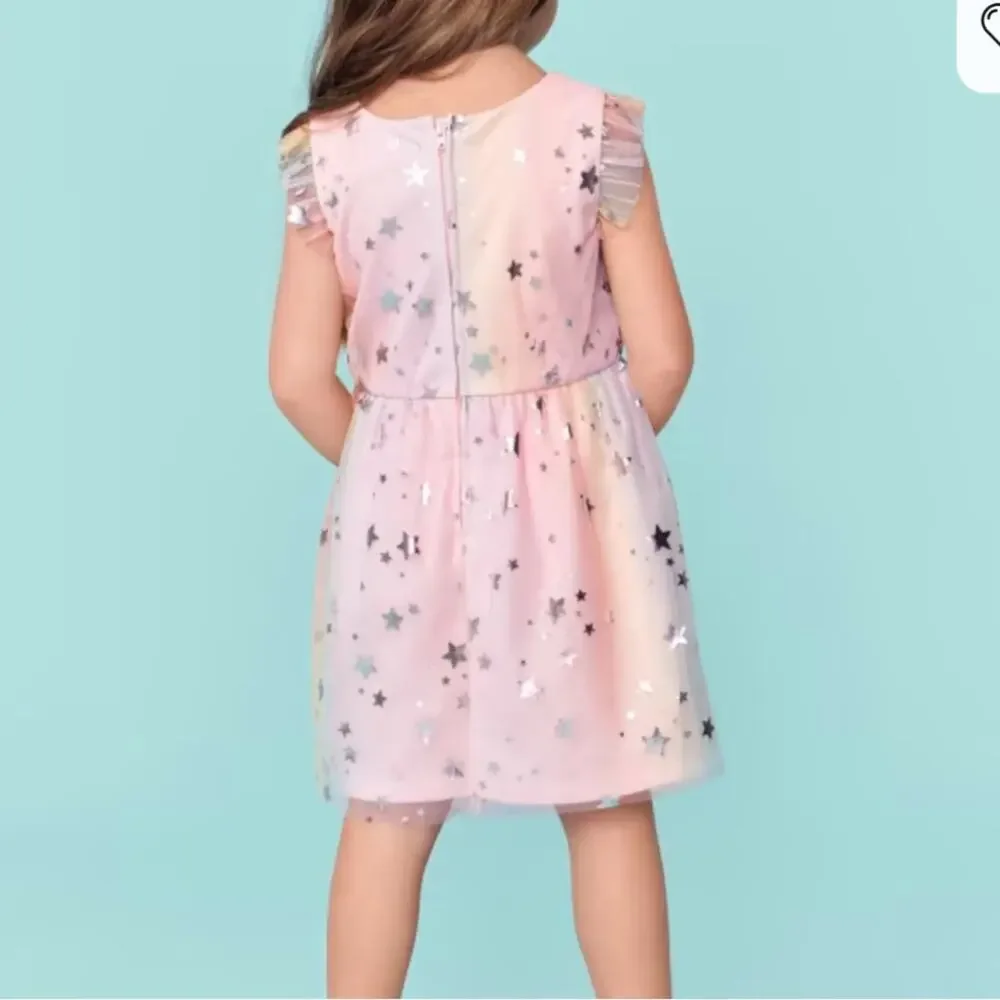 The children’s place Girls Rainbow Ombre Foil Dress - Multi